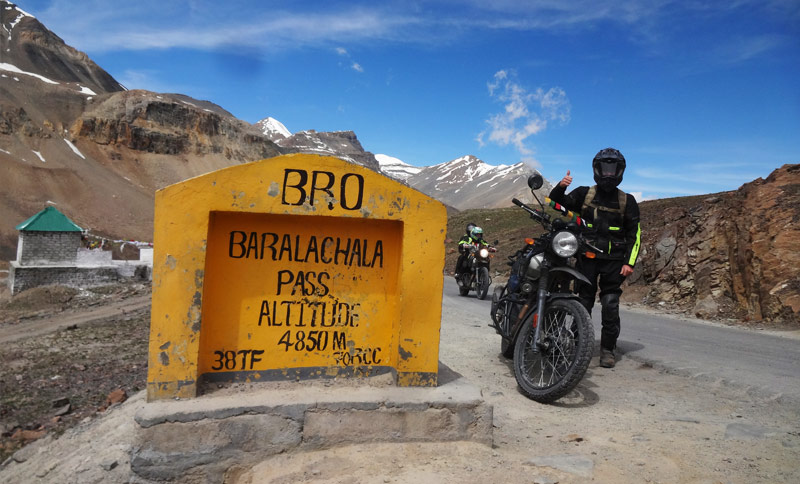 World Highest motorbike Tour India